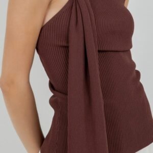 One Shoulder Scarf Top