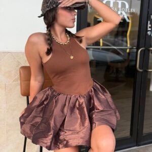 Matte Brown Dress