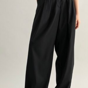 Wide leg trouser black